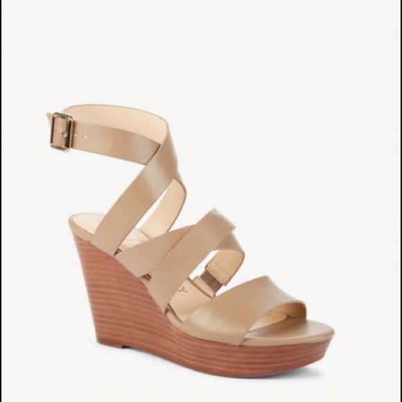 SOLE SOCIETY Leather Platform Wedges Sandals - Picture 1 of 10